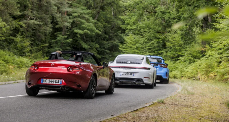 Essai : Honda Civic Type R, Mazda MX-5 et Porsche 911 Carrera T - Honda Civic Type R
