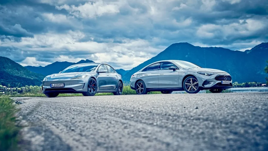 Premier duel : Mercedes CLA face à Tesla Model 3 - Mercedes CLA