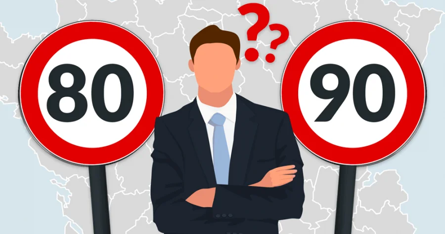 Vitesse : 80 ou 90 km/h ? Situation actuelle en France - limitation de vitesse