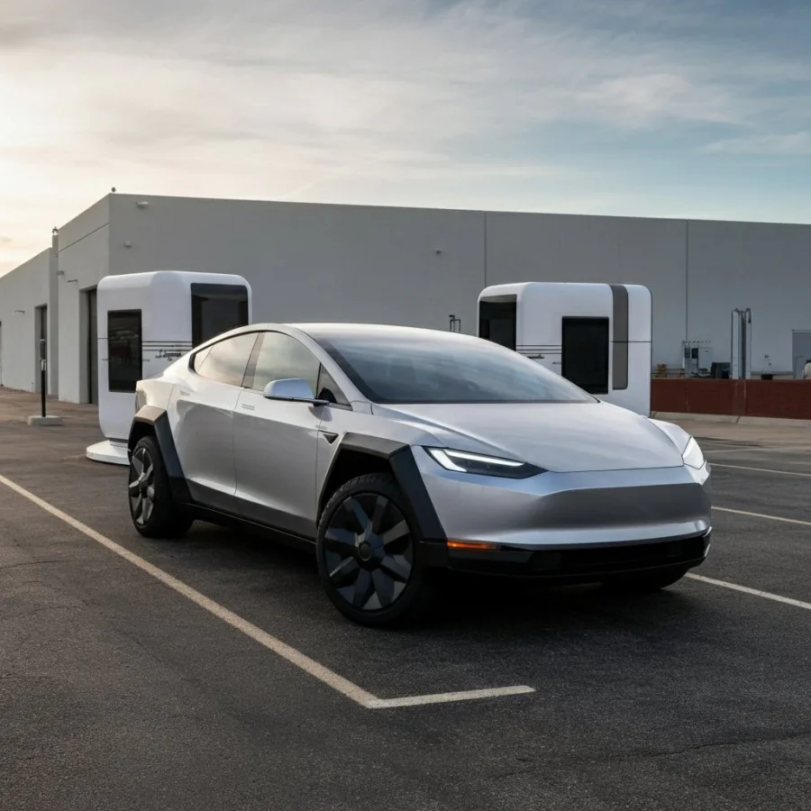 Le Tesla Cybercab est enfin sorti d'usine au Texas - Tesla Cybercab